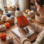 Handmade Organic Crochet Amigurumi Ruby Doll
