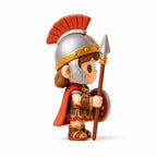 Clay Roman Legionary Warrior Statue Desk Decor