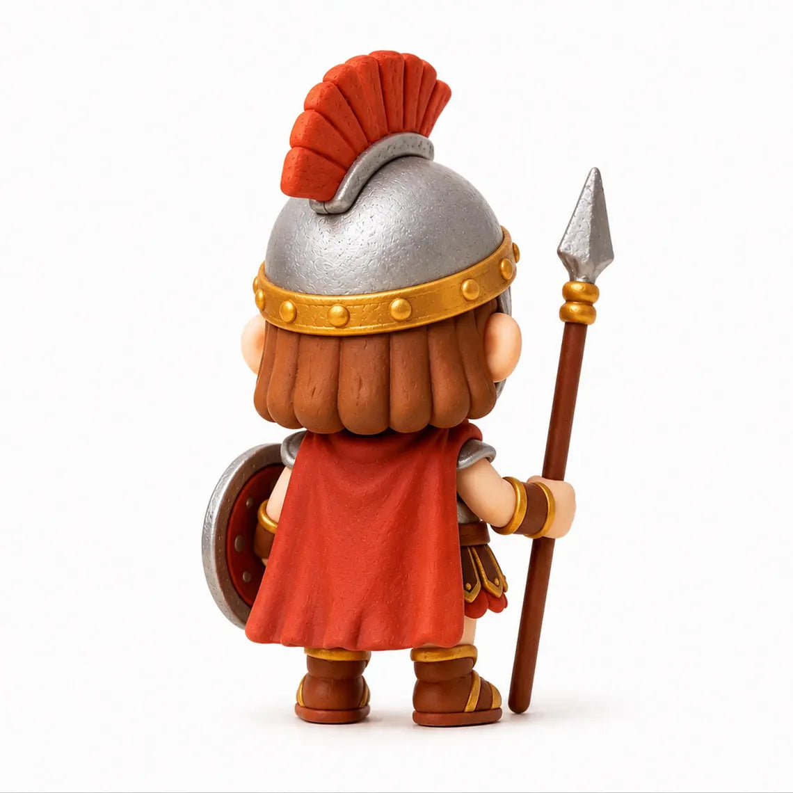 Clay Roman Legionary Warrior Statue Desk Decor