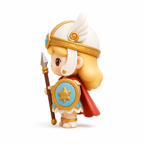 Chibi Athena Greek Goddess Miniature Desk Decor