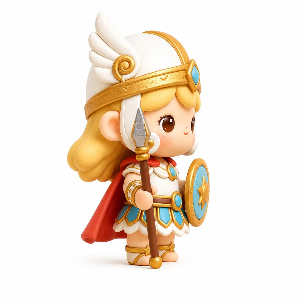Chibi Athena Greek Goddess Miniature Desk Decor