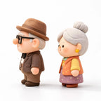 Grandma and Grandpa Elderly Couple Miniature Figurine