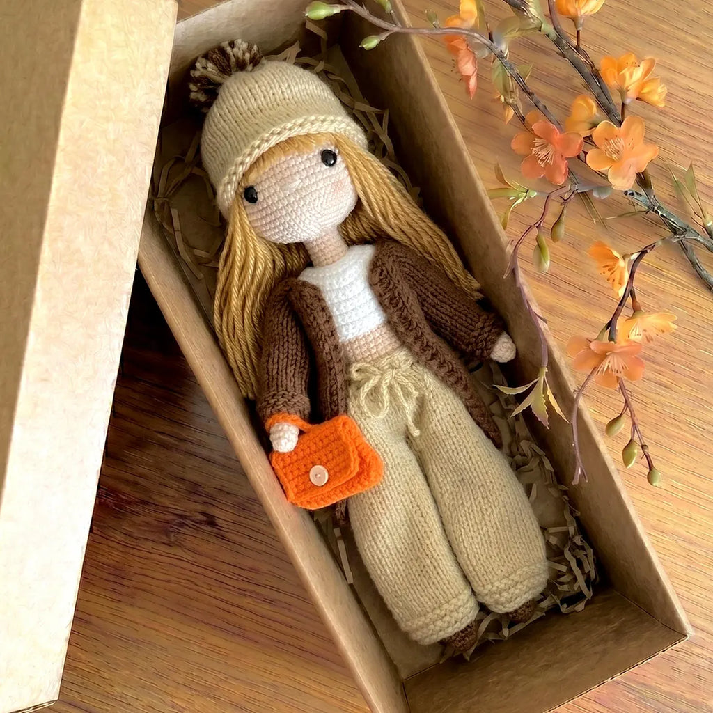 Handmade Organic Crochet Amigurumi Harper Doll